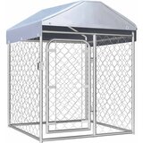 Vanjski kavez za pse s krovom 100 x 100 x 125 cm Cijene