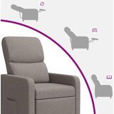  Fotelja s nagibom Sivosmeđa | shoptok.hr