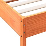 vidaXL Okvir kreveta bez madraca voštano smeđi 200x200 cm od borovine | shoptok.hr