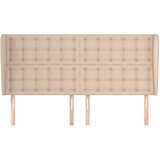  Uzglavlje s ušima boja cappuccina 163x23x118/128cm umjetna koža | shoptok.hr