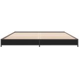  Okvir za krevet crni 135x190 cm konstruirano drvo i metal | Eponuda.ba