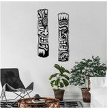 WALLXPERT dekorativni metalni zidni pribor tiki crna boja | ePonuda.com