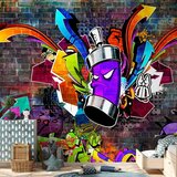  Foto tapeta - Graffiti: Colourful attack 200x140 Standard | shoptok.hr