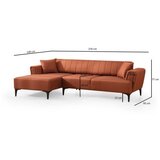 Atelier Del Sofa ugaona garnitura Hamlet Left Tile Red
