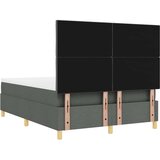 Box Postelja z vzmetnico z vzmetnico Temno siva 160 x 200 cm blago, (5000126734) | Shoptok.si