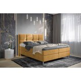 Esposa POSTELJA Z VZMETNICO 140 cm x 200 cm , tekstil oranžna, barve karija | Shoptok.si