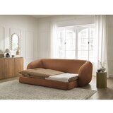 Bobochic Paris Opečnato oranžna raztegljiva sedežna garnitura iz šenilje 228 cm Neyo – | Shoptok.si