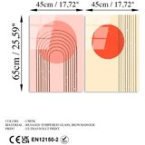 WALLXPERT dekorativna slika od kaljenog stakla (2 komada) uv 939 45 x 65 | ePonuda.com