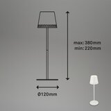 BRILO LED punjiva dodirna stona lampa KIKI LED/2,6W/5V IP44 2600 mAh bela | Eponuda.com