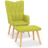  Stol za sproščanje s stolčkom zeleno blago, (20935511) | Shoptok.si