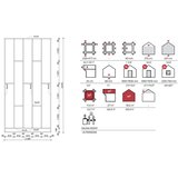 Male kuće Vanjska sauna LARS 238 × 477 cm sa šindrom | shoptok.hr