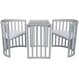 Waldin Oval krevetić 7u1 s madracem GREY | shoptok.hr