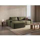 Micadoni Zelena raztegljiva kotna sedežna garnitura iz tkanine bouclé (levi kot) Jodie – Home | Shoptok.si