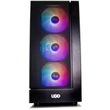 UGD Kuciste Hammer 3313, ATX, providna stranica, ugradjena 4xRGB kulera, Crno | ePonuda.com