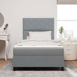 vidaXL Box Spring krevet s madracem Svijetlosiva 120x200 cm Tkanina | shoptok.hr