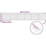  Vrata za pse 6 pcs Crna 100 x 80 cm Cinkani čelik | shoptok.hr