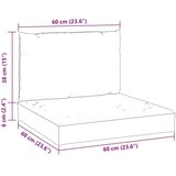  Blazine za kavč iz palet 2 kosa modro blago, (20623229) | Shoptok.si