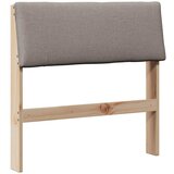 vidaXL Tapecirano vzglavje Taupe 80 cm Masivno borovo les, (5000109178) | Shoptok.si