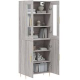  Visoka komoda siva sonome 69,5x34x180 cm od konstruiranog drva | shoptok.hr