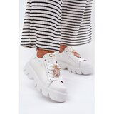 CheBello Leather Sneakers With Decorative Pineapple Brooch 4651 White | shoptok.hr