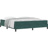 Box spring krevet Tamnozelena 180 x 220 cm tkanina - Tamnozelena 180 x 220 cm | shoptok.hr