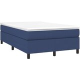  Box spring postelja z vzmetnico moder 120x200 cm blago, (20791967) | Shoptok.si