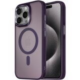 AVIZAR Ohišje MagSafe za iPhone 15 Pro Max Back Mat Frosted Obris, Vijolična, (5000014837) | Shoptok.si