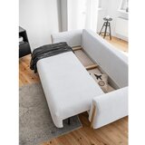ELTAP Siva sklopiva/s prostorom za odlaganje sofa od bouclé tkanine 244 cm Arcadova – | shoptok.hr