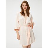Koton Bride Dressing Gown with Satin Belt and Shiny Stones | Shoptok.si