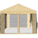  Pokrov za gazebo s bočnim zidovima Krem 600,5 x 300,5 cm | shoptok.hr