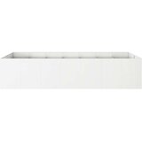  Vrtna saksija Bijela 280 x 80 x 60 cm Čelična vrata | shoptok.hr