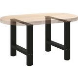 vidaXL noge kavne mizice črna 2 kosa 50x(42-43) cm jeklo | Shoptok.si