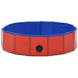  Sklopivi bazen za pse crveni 80 x 20 cm PVC | Eponuda.ba