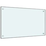 vidaXL Kuhinjska zaštita od prskanja bijela 70 x 40 cm kaljeno staklo Cijene