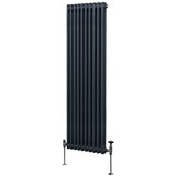Monster tradicionalni radiator z 2 stolpcema - 1800 x 472 mm - antracitno siva, (21569847) Cene