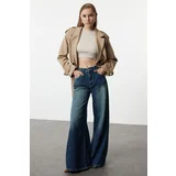 Trendyol Dark Blue Extra Wide High Waist Wide Leg Jeans