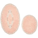 Conceptum Hypnose Set prostirki za kupatilo Zümra, 2 komada, 50x60 cm i 60x100 cm, Puder boja | ePonuda.com