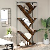 vidaXL Regal za knjige smeđa boja hrasta 79x30x180 cm od drva i metala Cijene