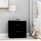 The Living Store Nočna omarica črna 40x30x40 cm iverna plošča - Omarica Za Ob Posteljo, (21433470) | Shoptok.si
