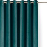 Filumi Petrolej zelena zavjesa za djelomično zamračenje od samta 530x175 cm Velto – Cijene