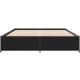  Okvir za krevet crni 150x200 cm konstruirano drvo i metal | shoptok.hr