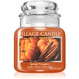 Village Candle Spiced Pumpkin dišeča sveča (Glass Lid) 389 g