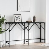 Konzolni stol crni 140 x 29 x 75 cm od konstruiranog drva | shoptok.hr