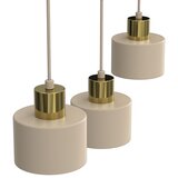  Luster na sajli PARKLA 3xE27/15W/230V bež/zlatna | Eponuda.com