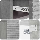  Stenski nočni omarici Betonsko siva 49 x 34,5 x 20 cm, (5000209741) | Shoptok.si
