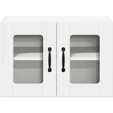 vidaXL Stenska kuhinjska omarica s polico 2 pcs Visok sijaj bela | Shoptok.si