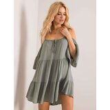Och Bella Dress-TW-SK-BI-80840.20-khaki | Shoptok.si