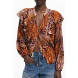 Desigual WOMEN&#39;S LONG-SLEEVED SHIRT, ORANGE Cijene