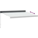 vidaXL Zložljiva tenda antracit in bela 3x2,5 m blago in aluminij | Shoptok.si