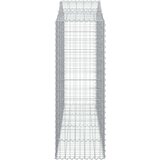  Obokane gabion košare 9 kosov 200x50x140/160cm pocinkano železo, (20757798) | Shoptok.si